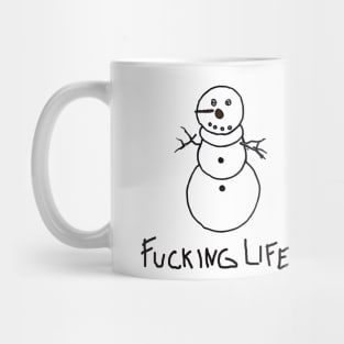 pitiful snowman Mug